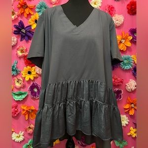 Terra & Sky ruffle top